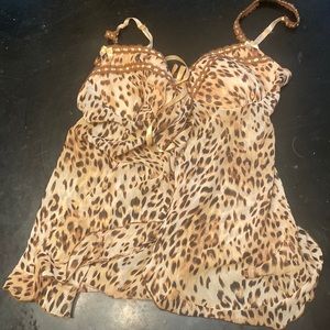Leopard print camisole